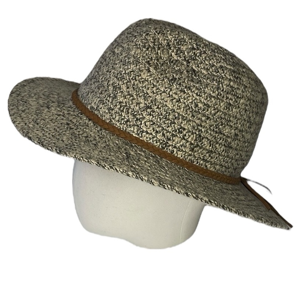 Sunday Afternoon Camden Hat. Size Small/Medium. Heather tan/cream/black.